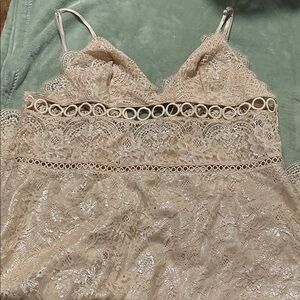 Lace Nightgown in Cream